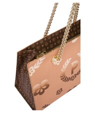 POLLINI HERITAGE Einkaufstasche mit Allover-Print braun / creme - Damentaschen - 5