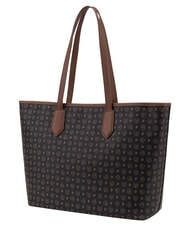 POLLINI HERITAGE Umh&auml;ngetasche zum Einkaufen, mit Kulturbeutel schwarzbraun - Damentaschen - 3