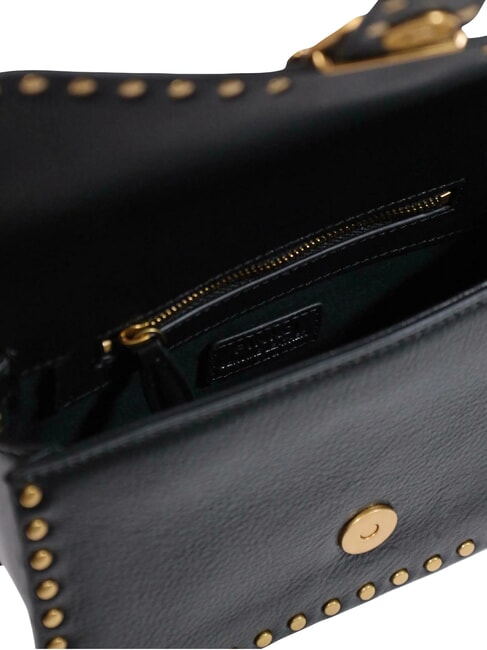 LOVE ONE SLOUCHY Mini-Schultertasche schwarz-antikgold - Damentaschen