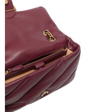 PINKO CLASSIC LOVE PUFF Tasche aus Nappaleder intensives Johannisbeer-Antikgold - Damentaschen - 4