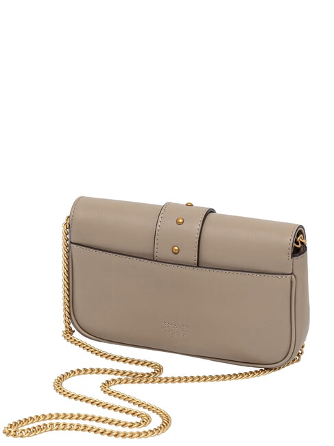 LOVE POCKET Mini-Schultertasche Seide wei&szlig;-antikgold - Damentaschen
