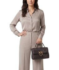 PINKO CLASSIC LADY LOVE BAG Chevron-Tasche - Damentaschen