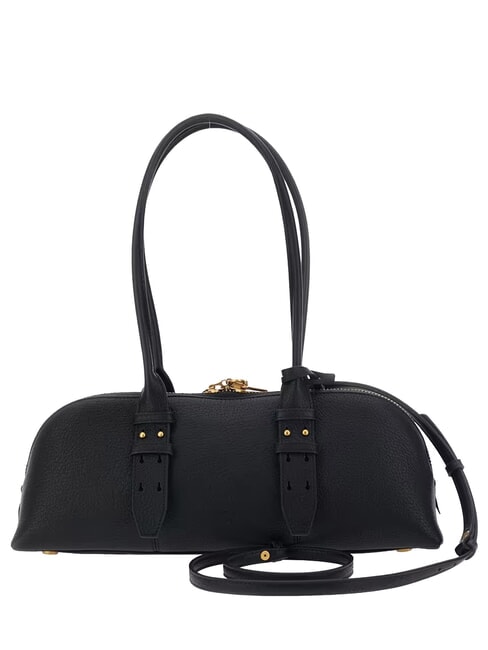 BOWLING Schultertasche mit Schultergurt schwarz-antikgold - Damentaschen