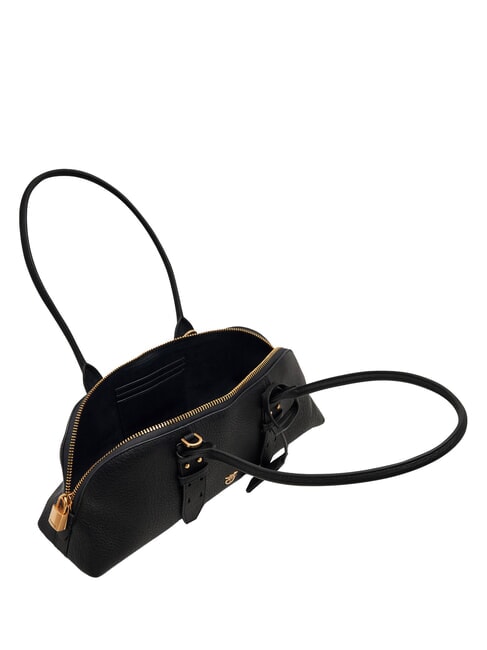 BOWLING Schultertasche mit Schultergurt schwarz-antikgold - Damentaschen