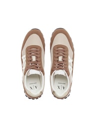 ARMANI EXCHANGE DROP MICROSUEDE Sneaker mit seitlichem Logo Puppen + Drehbuch - Damenschuhe - 4
