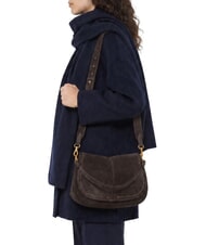 GIANNI CHIARINI HELENA ROUND Schultertasche aus Leder Mokka - Damentaschen - 2