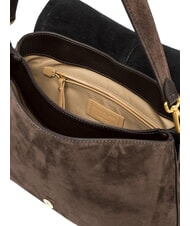GIANNI CHIARINI HELENA ROUND Schultertasche aus Leder Mokka - Damentaschen - 5