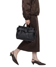GIANNI CHIARINI MIRANDA Lederhandtasche mit Schulterriemen Schwarz - Damentaschen - 2