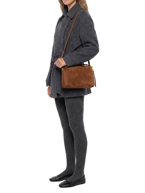ALIFA Handtasche mit Schulterriemen aus Leder Cognac - Damentaschen