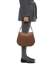 GIANNI CHIARINI HELENA ROUND Schultertasche mit Schulterriemen, aus Leder - Damentaschen