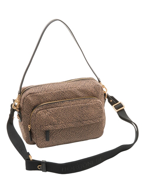 B-CLUB Schultertasche mit Schultergurt OP / NATUR / SCHWARZ - Damentaschen
