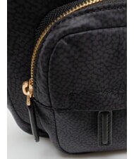 BORBONESE B-CLUB Schultertasche mit Schultergurt dunkles Schwarz - Damentaschen - 3