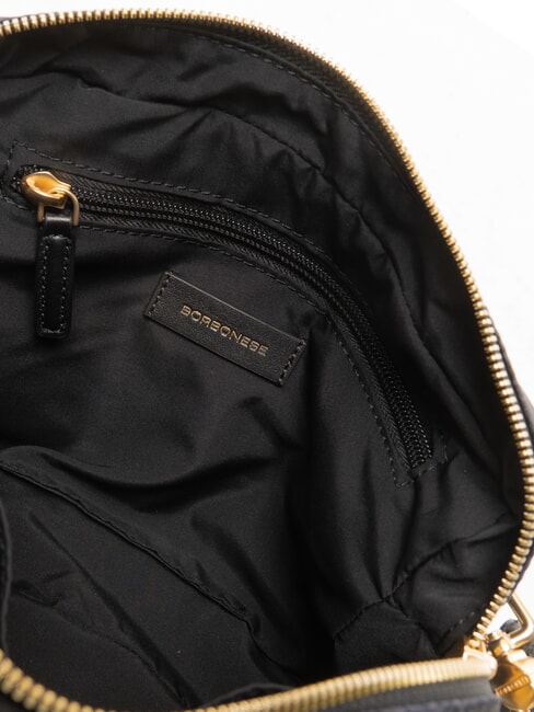 B-CLUB Schultertasche mit Schultergurt dunkles Schwarz - Damentaschen
