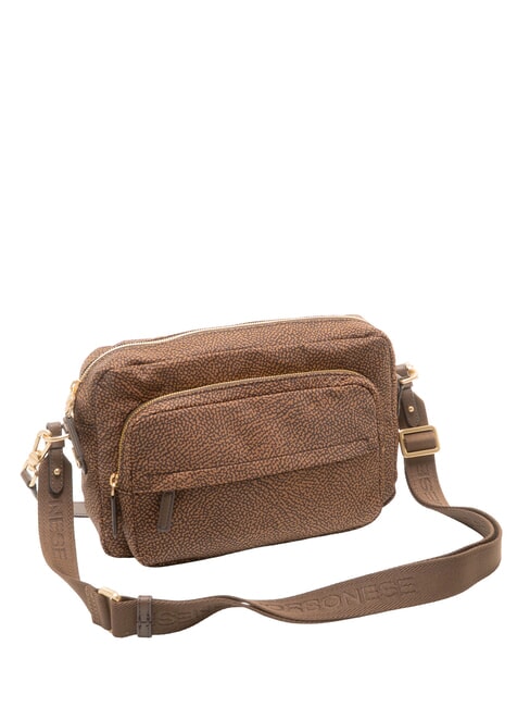 B-CLUB Schultertasche mit Schultergurt Kastanie - Damentaschen