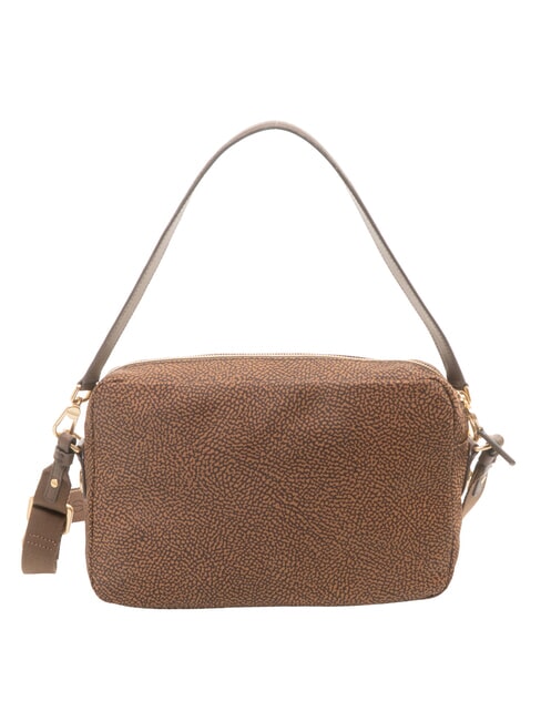 B-CLUB Schultertasche mit Schultergurt Kastanie - Damentaschen