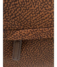 BORBONESE B-CLUB Schultertasche mit Schultergurt Kastanie - Damentaschen - 4