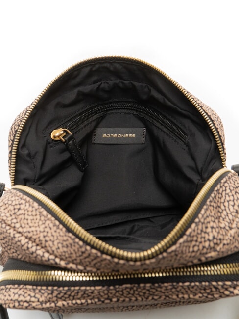 B-CLUB Schultertasche mit Schultergurt OP / NATUR / SCHWARZ - Damentaschen