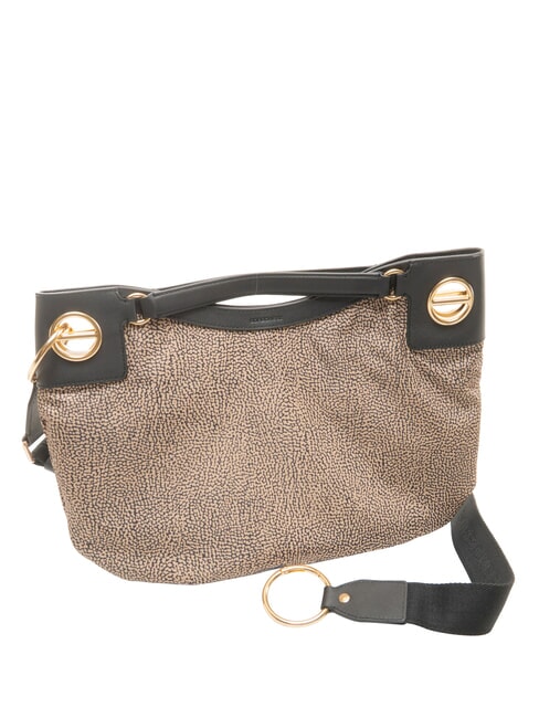 LONDON Handtasche mit Schulterriemen OP / NATUR / SCHWARZ - Damentaschen