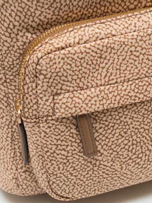 B-CLUB Rucksack mit Vordertasche beiger Meer - Damentaschen