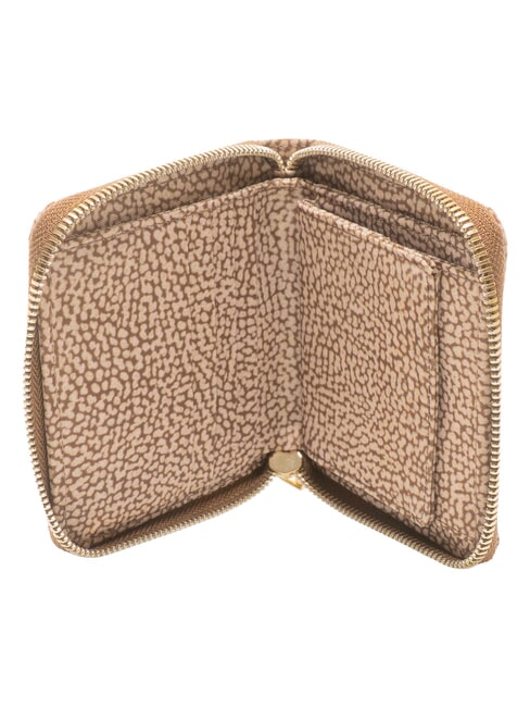 B-CLUB Kleine Geldb&ouml;rse mit Rei&szlig;verschluss Beige - Brieftaschen Damen