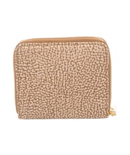 BORBONESE B-CLUB Kleine Geldb&ouml;rse mit Rei&szlig;verschluss Beige - Brieftaschen Damen - 3