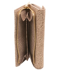 BORBONESE B-CLUB Mittlere Geldb&ouml;rse Beige - Brieftaschen Damen - 4