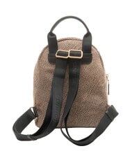 BORBONESE B-CLUB Rucksack mit Vordertasche OP / NATUR / SCHWARZ - Damentaschen - 2