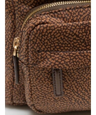 BORBONESE B-CLUB Rucksack mit Vordertasche Kastanie - Damentaschen - 3
