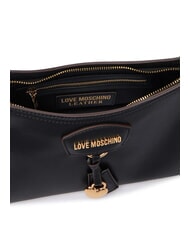 LOVE MOSCHINO CHARMY Schultertasche mit Schultergurt Schwarz - Damentaschen - 5