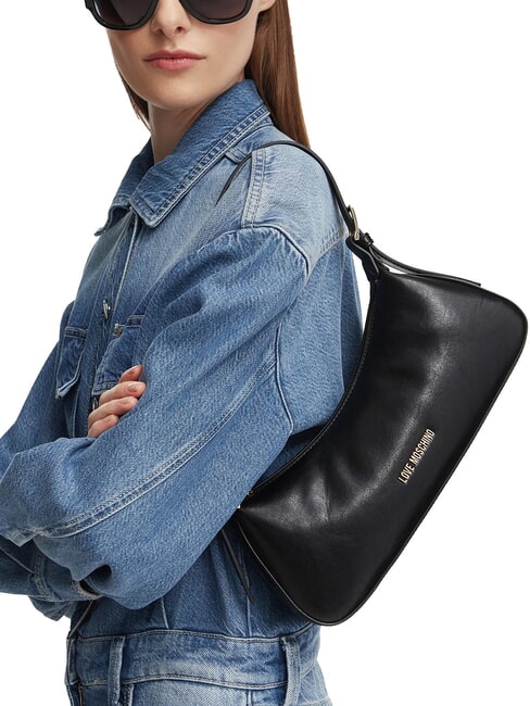 SMART DAILY Schultertasche mit Schultergurt Schwarz - Damentaschen