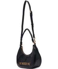 LOVE MOSCHINO TWIRL Schultertasche mit Schultergurt Schwarz - Damentaschen - 3