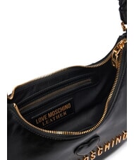 LOVE MOSCHINO TWIRL Schultertasche mit Schultergurt Schwarz - Damentaschen - 5