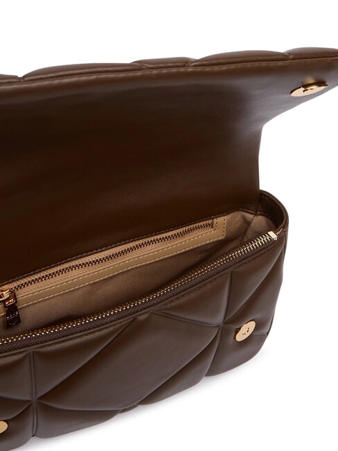 EMBOSSED QUILTED Schultertasche mit Schultergurt braun - Damentaschen