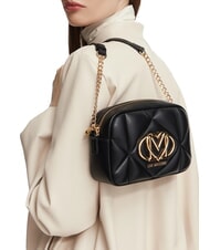 LOVE MOSCHINO EMBOSSED QUILTED Mini-Stepptasche Schwarz - Damentaschen - 2