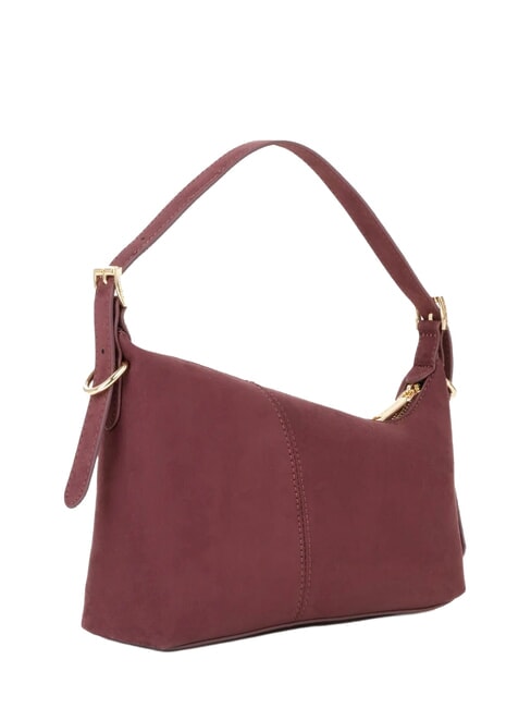 YUKI Schultertasche mit Schultergurt Bordeaux - Damentaschen