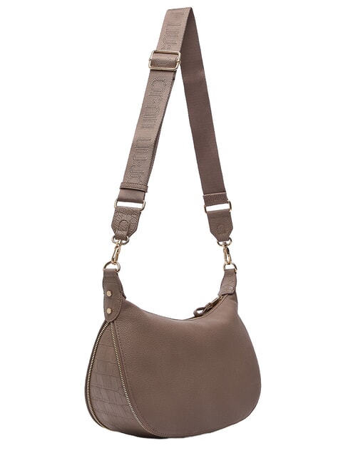 KALISKA Schultertasche mit Schultergurt Mokka - Damentaschen