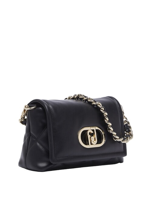 LAPUFFY Schultertasche mit Schultergurt SCHWARZ - Damentaschen