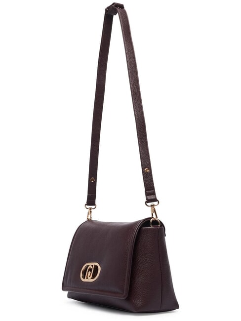 LAPUFFY Schultertasche / Umh&auml;ngetasche rote Aubergine - Damentaschen