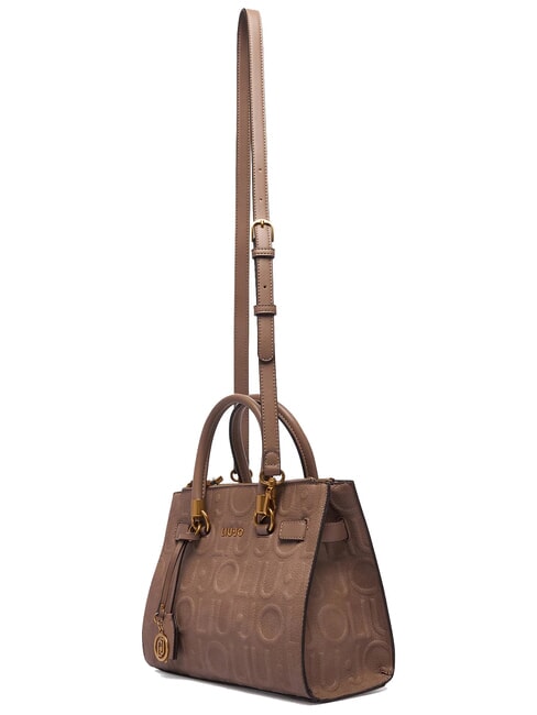 MANHATTAN Handtasche mit abnehmbarem Schulterriemen Mokka - Damentaschen