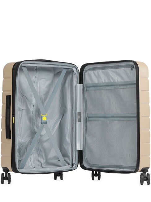 AIR ARMOUR Mittlerer Spinner Trolley, erweiterbar Elfenbein - Harte Trolleys