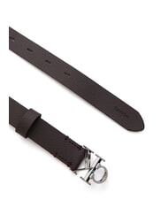 CALVIN KLEIN FACTED CK BUCKLE Lederg&uuml;rtel - G&uuml;rtel