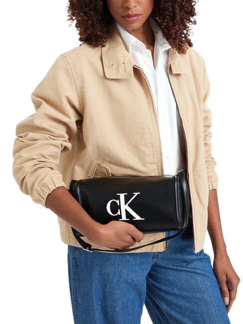 BOLD CK Handtasche mit Schulterriemen Schwarz/Wei&szlig; - Damentaschen
