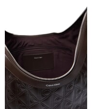 CALVIN KLEIN EMBLEM AOP Umh&auml;ngetasche k&ouml;stliches/antikes Silber - Damentaschen - 4