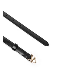 CALVIN KLEIN ROUND CK BUCKLE Lederg&uuml;rtel Schwarz / Antik-Hellgold - G&uuml;rtel - 2