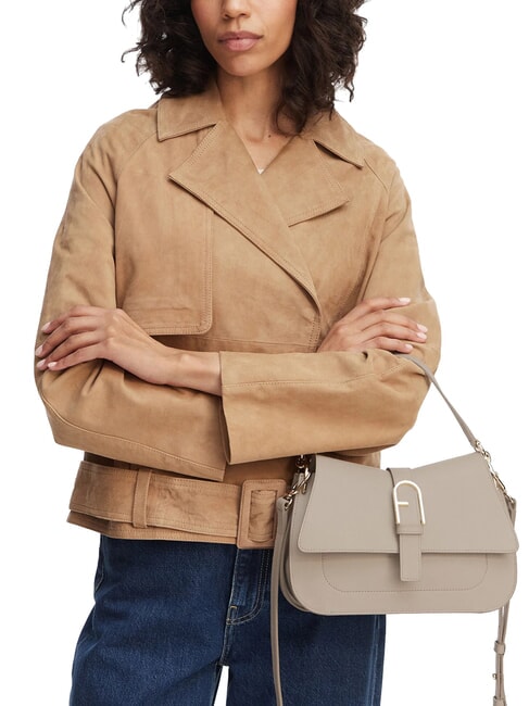 FLOW M M Lederhandtasche Leinen - Damentaschen