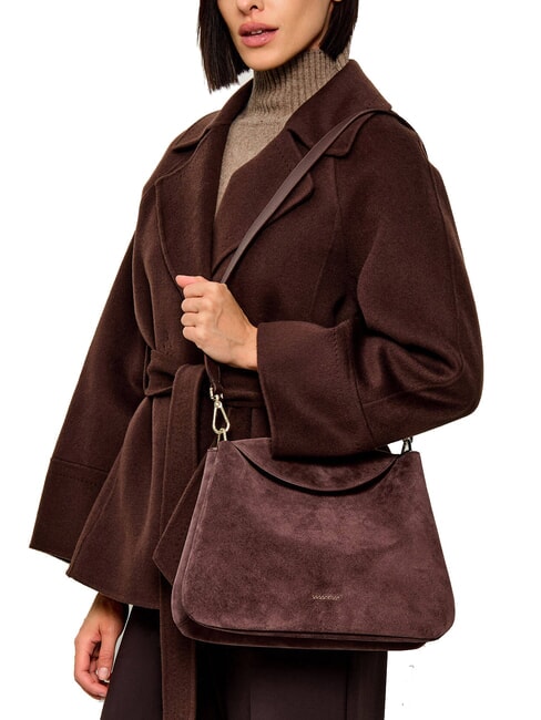 TIGGY SUEDE BIM Schultertasche mit Schultergurt Beere - Damentaschen