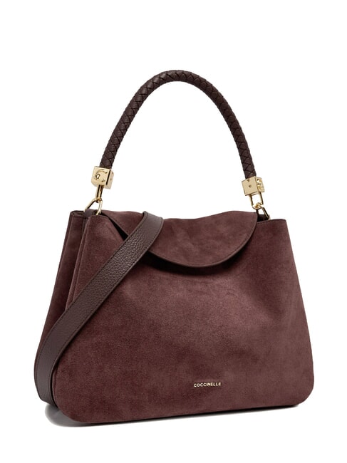 TIGGY SUEDE BIM Schultertasche mit Schultergurt Beere - Damentaschen