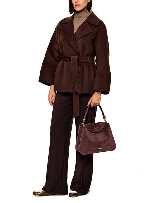 TIGGY SUEDE BIM Schultertasche mit Schultergurt Beere - Damentaschen