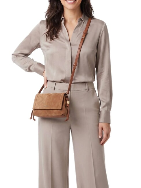 THESS SUEDE BIM Mini-Schultertasche Cognac - Damentaschen