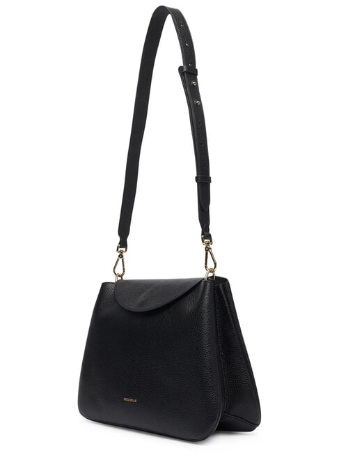 TIGGY Schultertasche mit Schultergurt Schwarz - Damentaschen